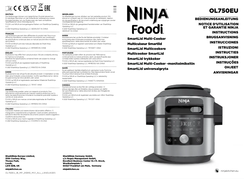 Página 1 del manual Manual de usuario Ninja Foodi MAX OL750EU