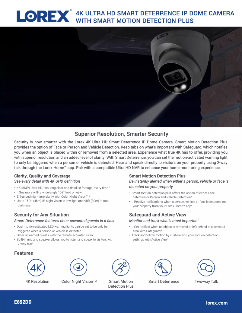 Imagen de la primera página del manual del dispositivo E892DD