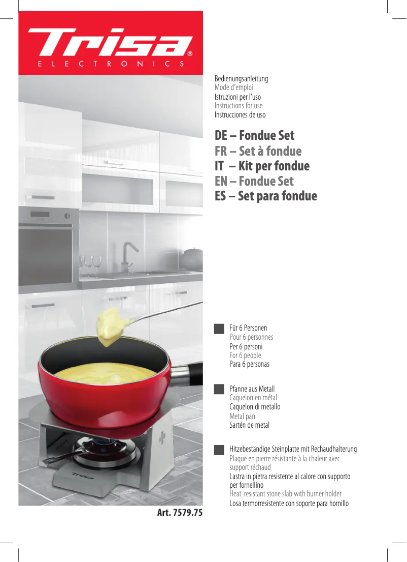 Página 1 del manual Manual de usuario Trisa 7579.75
