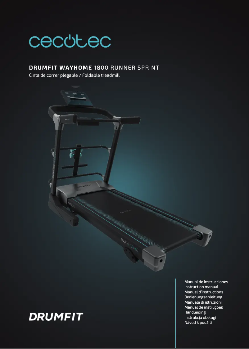 Página nº 1 - Manual de usuario Cecotec DrumFit WayHome 1800 Runner Sprint