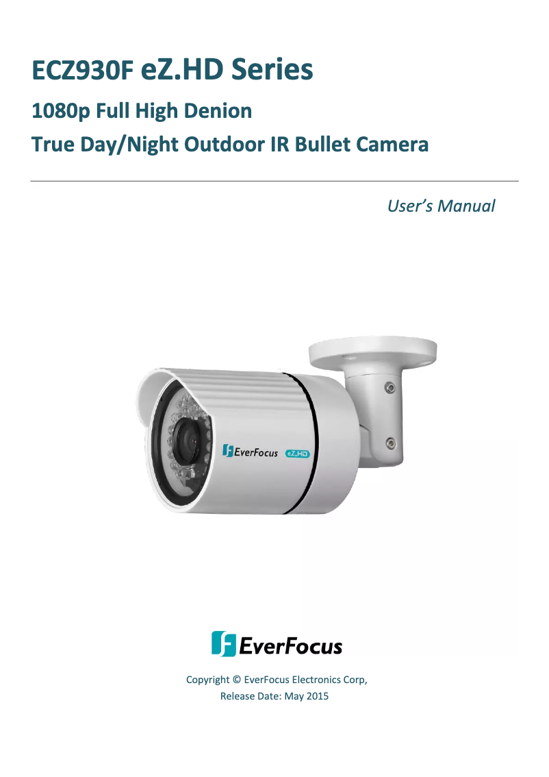 Imagen de la primera página del manual del dispositivo ECZ930F