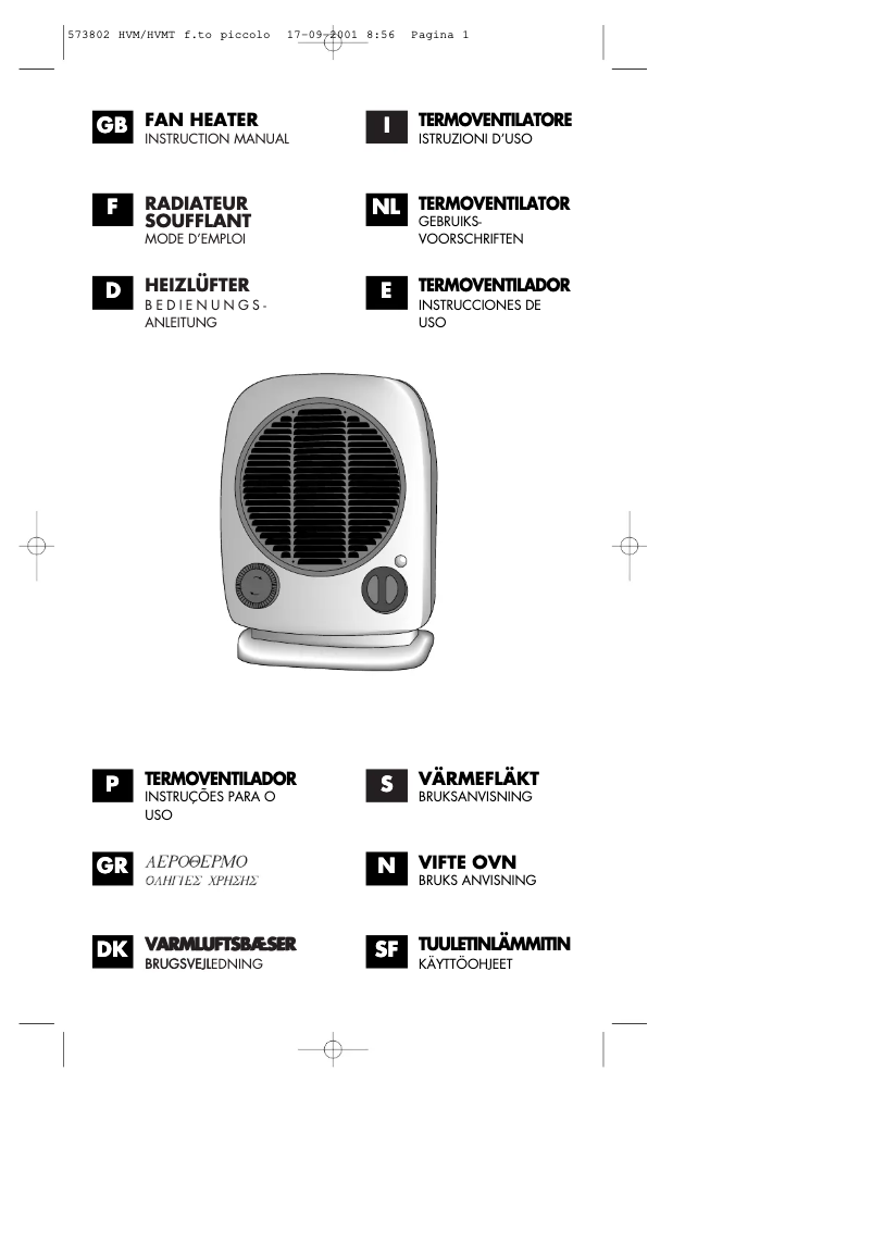 Imagen de la primera página del manual del dispositivo HVM02