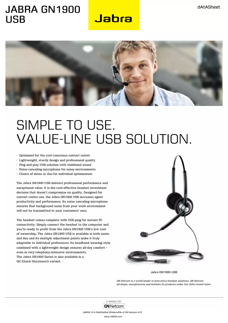 Página 1 del manual Manual de usuario Jabra GN1900
