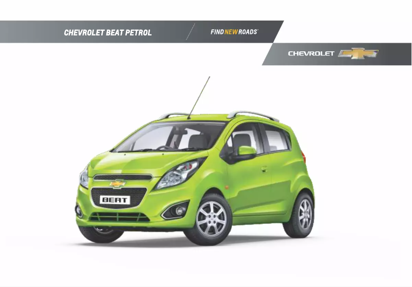 Página 1 del manual Manual de usuario Chevrolet Beat (2017)