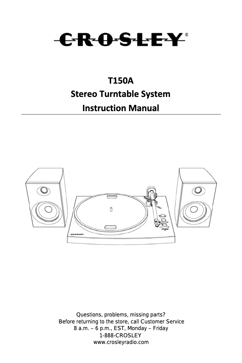 Página nº 1 - Manual de usuario Crosley T150