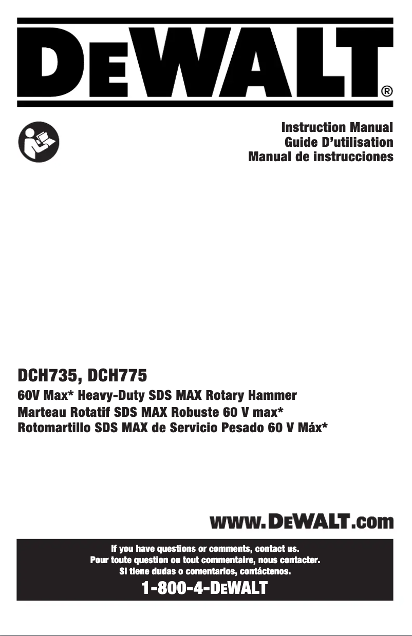Página 1 del manual Manual de usuario DeWalt DPN1850PP-XJ