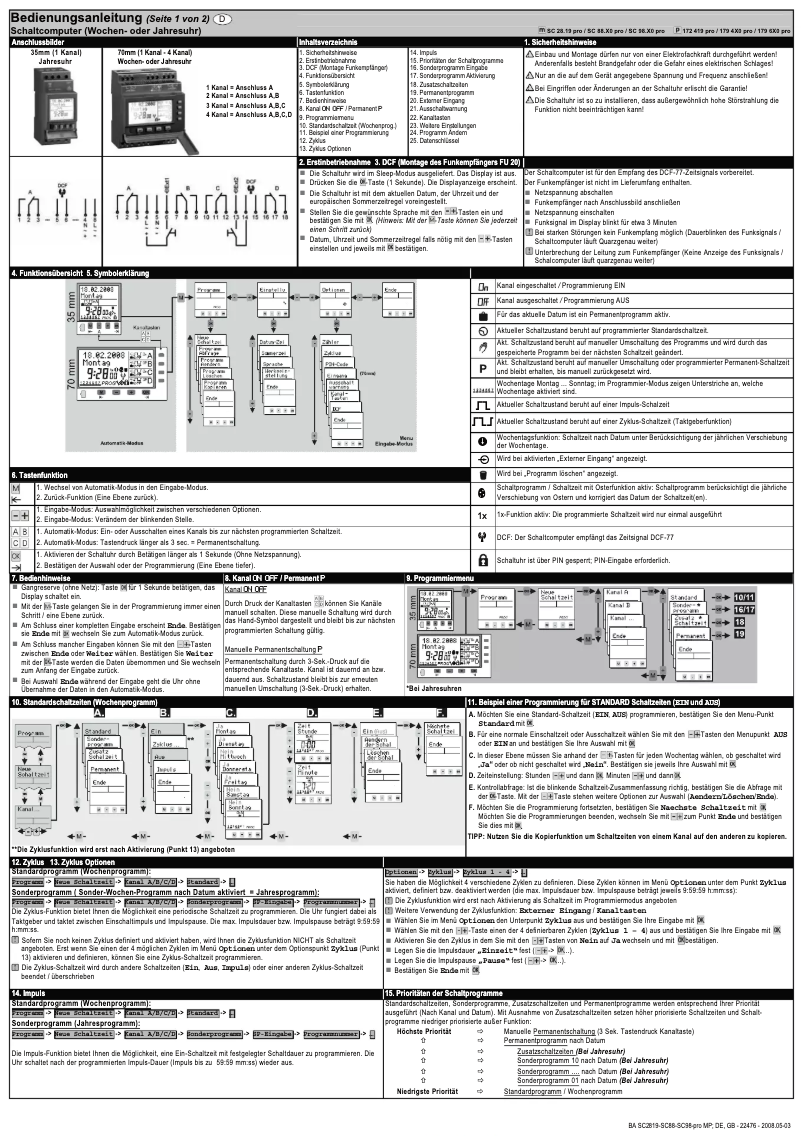 Página nº 1 - Manual de usuario Müller SC 28.19 pro