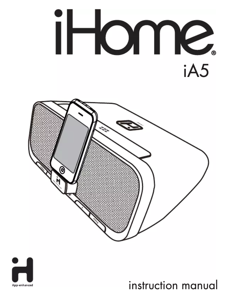Página nº 1 - Manual de usuario iHome IA5