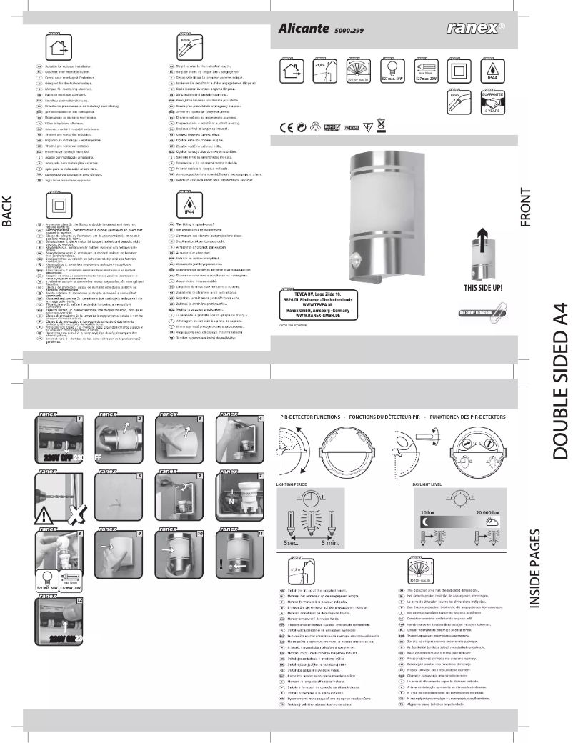 Página 1 del manual Manual de usuario Ranex Alicante 5000.299