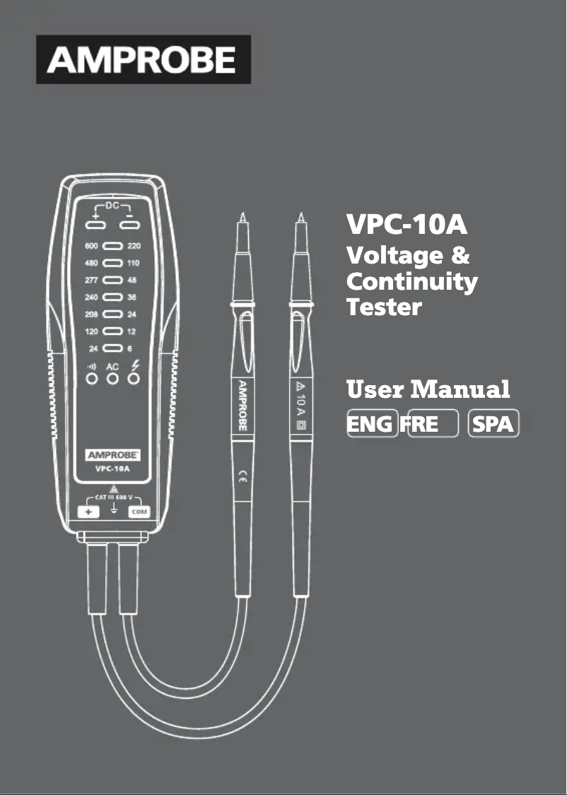 Imagen de la primera página del manual del dispositivo VPC-10A