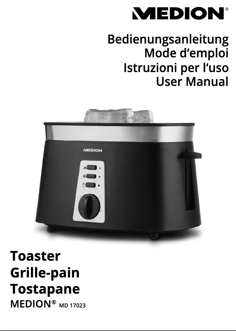 Página 1 del manual Manual de usuario Medion MD 17023