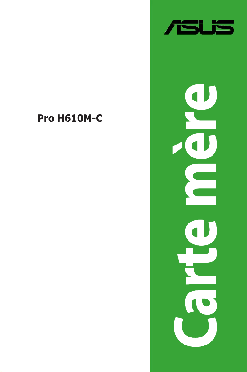 Página 1 del manual Manual de usuario Asus Pro H610M-C