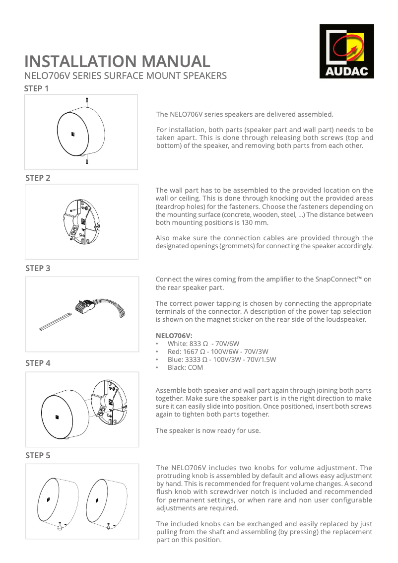 Imagen de la primera página del manual del dispositivo NELO706V