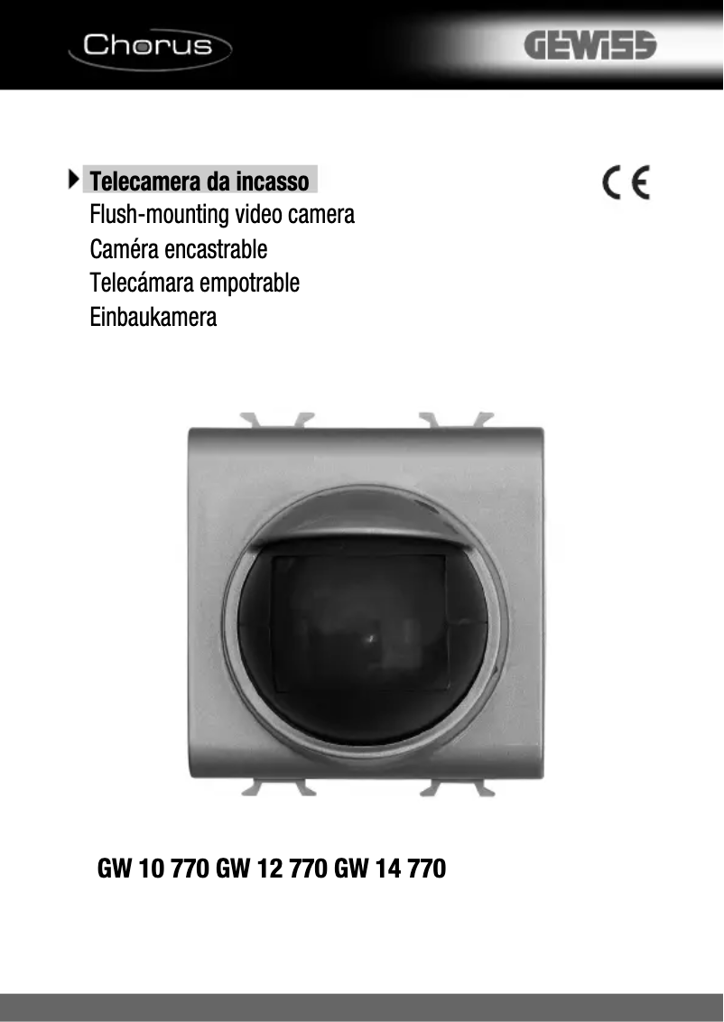 Página 1 del manual Manual de usuario Gewiss GW12770