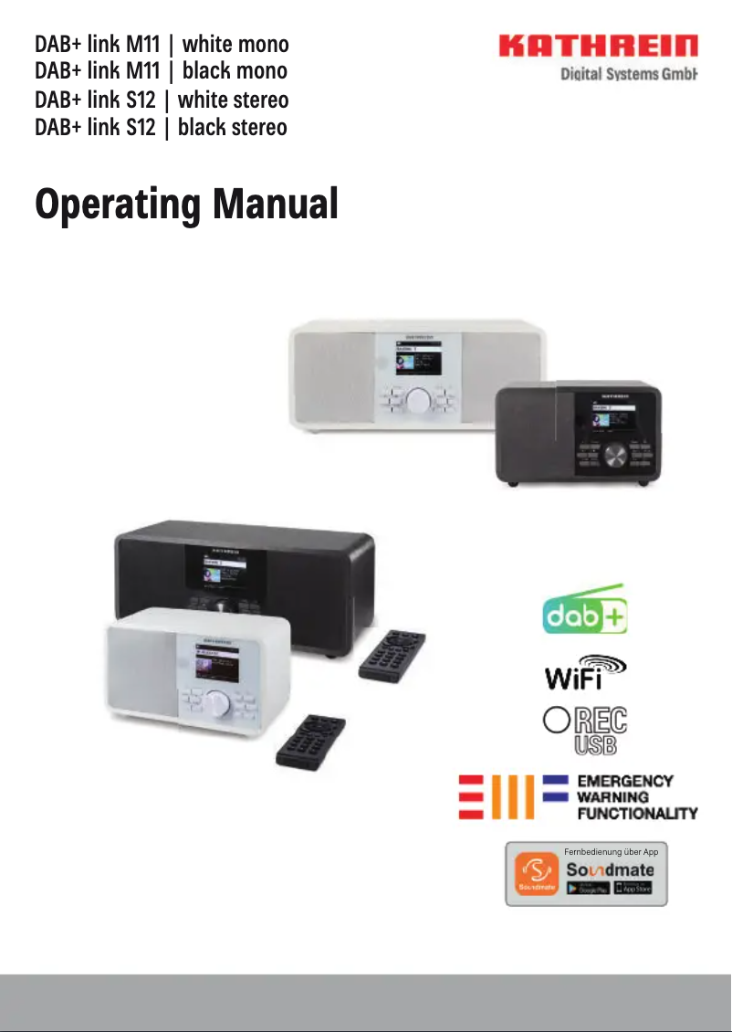 Página nº 1 - Manual de usuario Kathrein DAB+ link S12