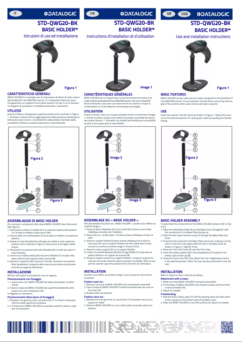 Imagen de la primera página del manual del dispositivo QuickScan Lite QW2120