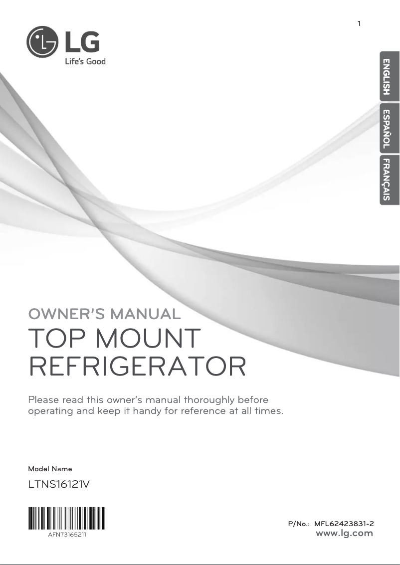 Imagen de la primera página del manual del dispositivo LTNS16121V