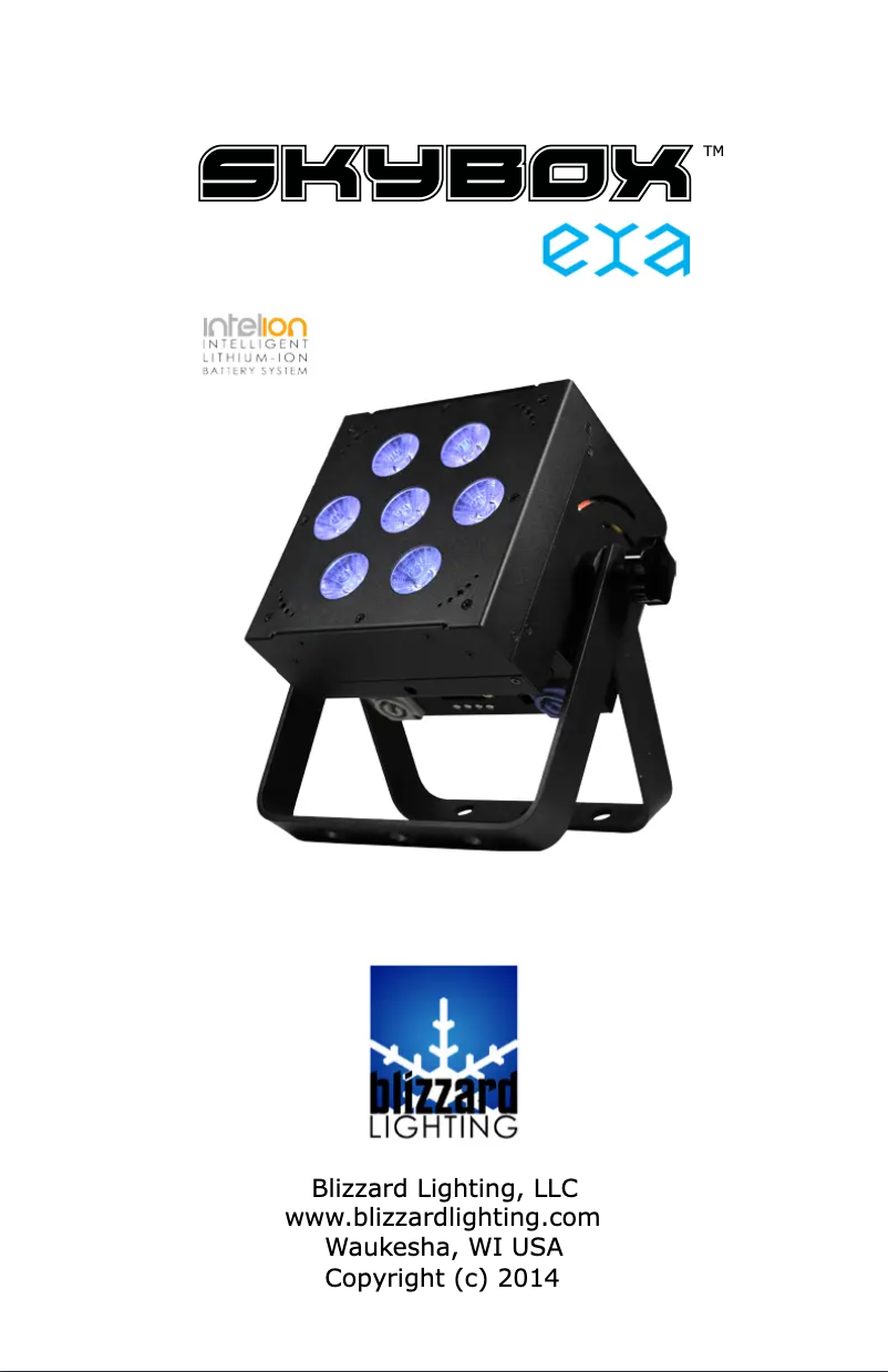 Imagen de la primera página del manual del dispositivo SkyBox EXA