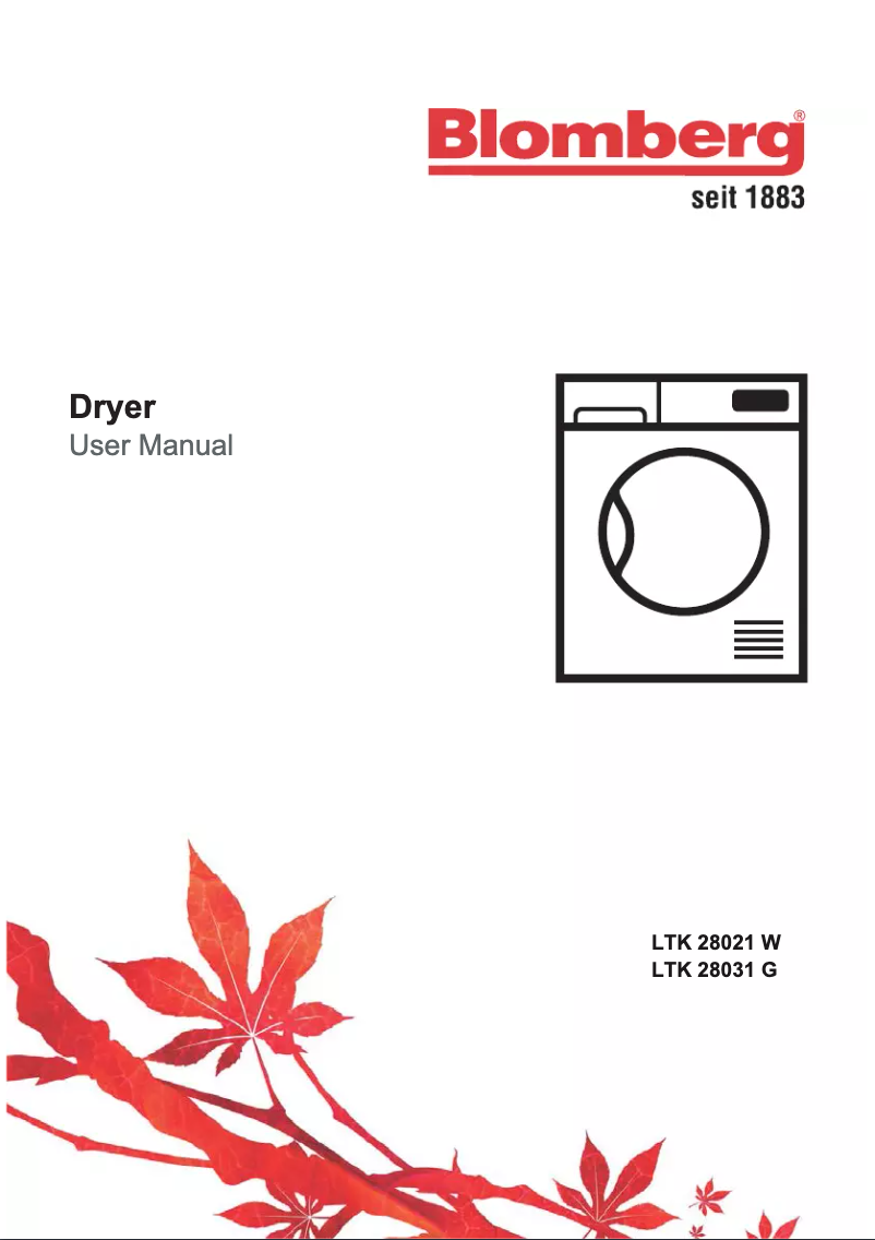 Página 1 del manual Manual de usuario Blomberg LTK28031G