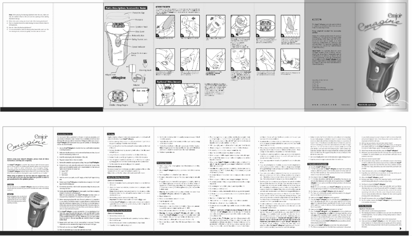 Imagen de la primera página del manual del dispositivo eMagine AP-18