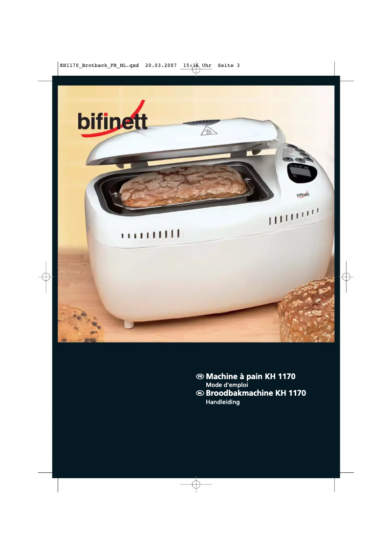 Página 1 del manual Manual de usuario Bifinett KH 1170