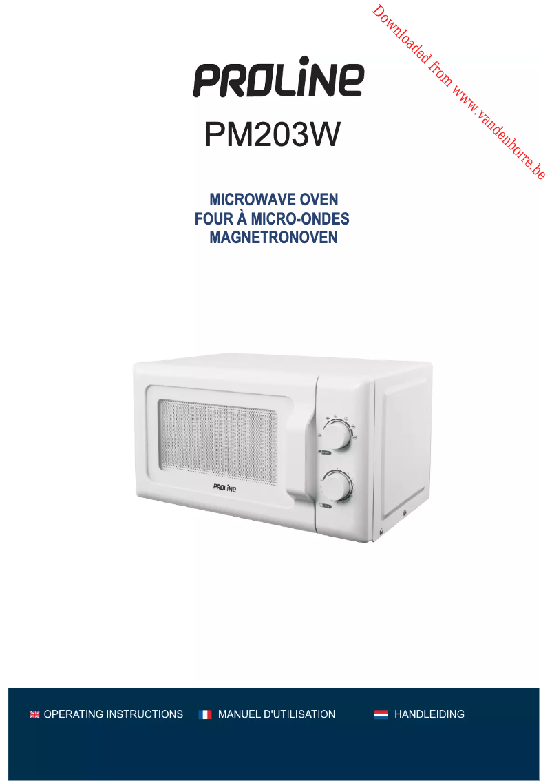 Imagen de la primera página del manual del dispositivo PM203W
