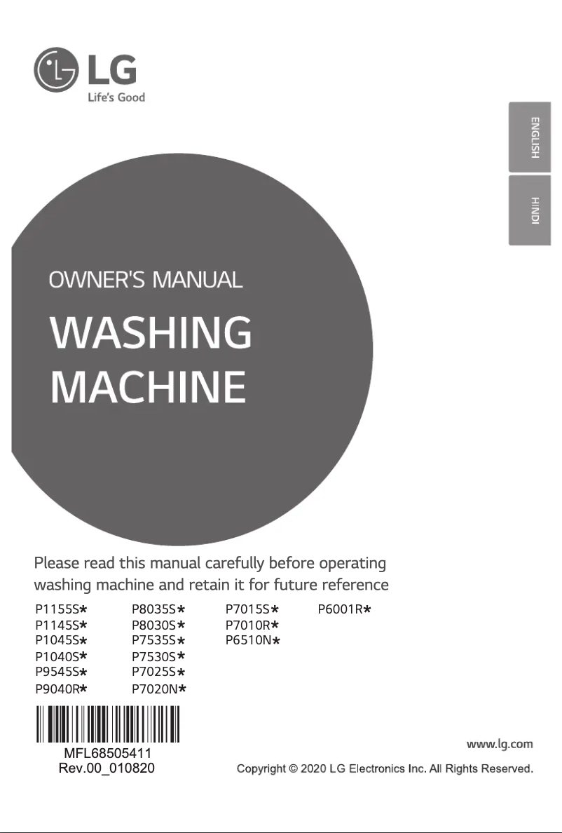 Imagen de la primera página del manual del dispositivo P1155SRAZ