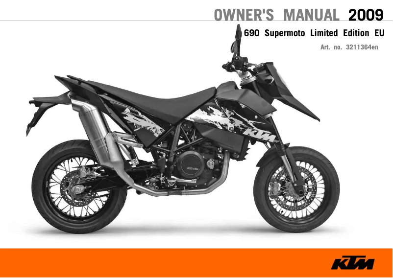 Página 1 del manual Manual de usuario KTM 690 Supermoto Limited Edition (2009)