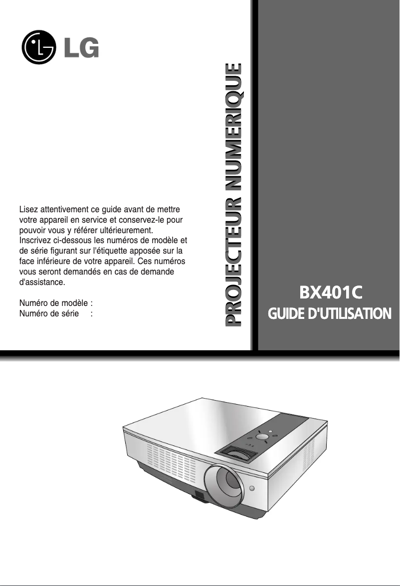 Imagen de la primera página del manual del dispositivo BX401C