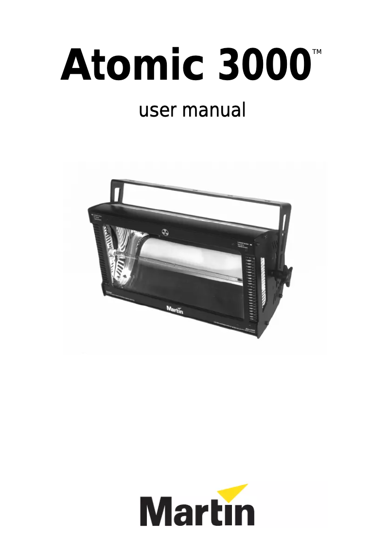 Página 1 del manual Manual de usuario Martin Atomic 3000