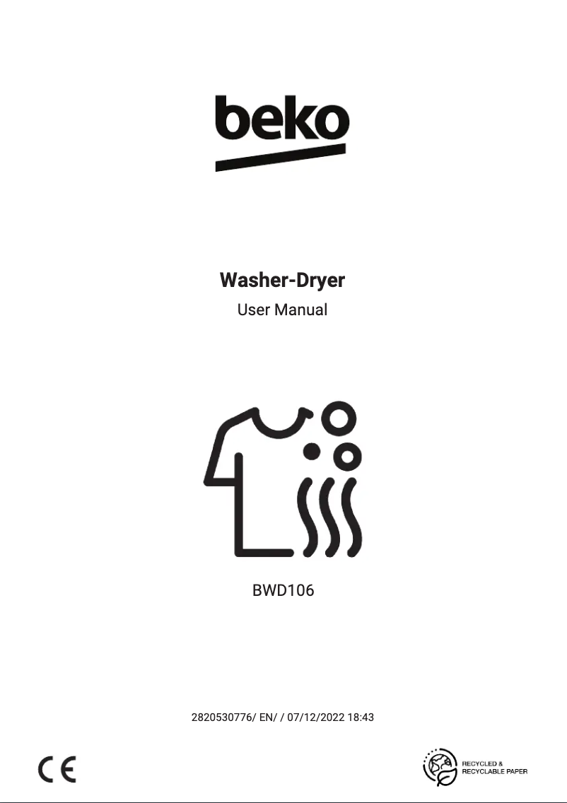 Imagen de la primera página del manual del dispositivo BWD106