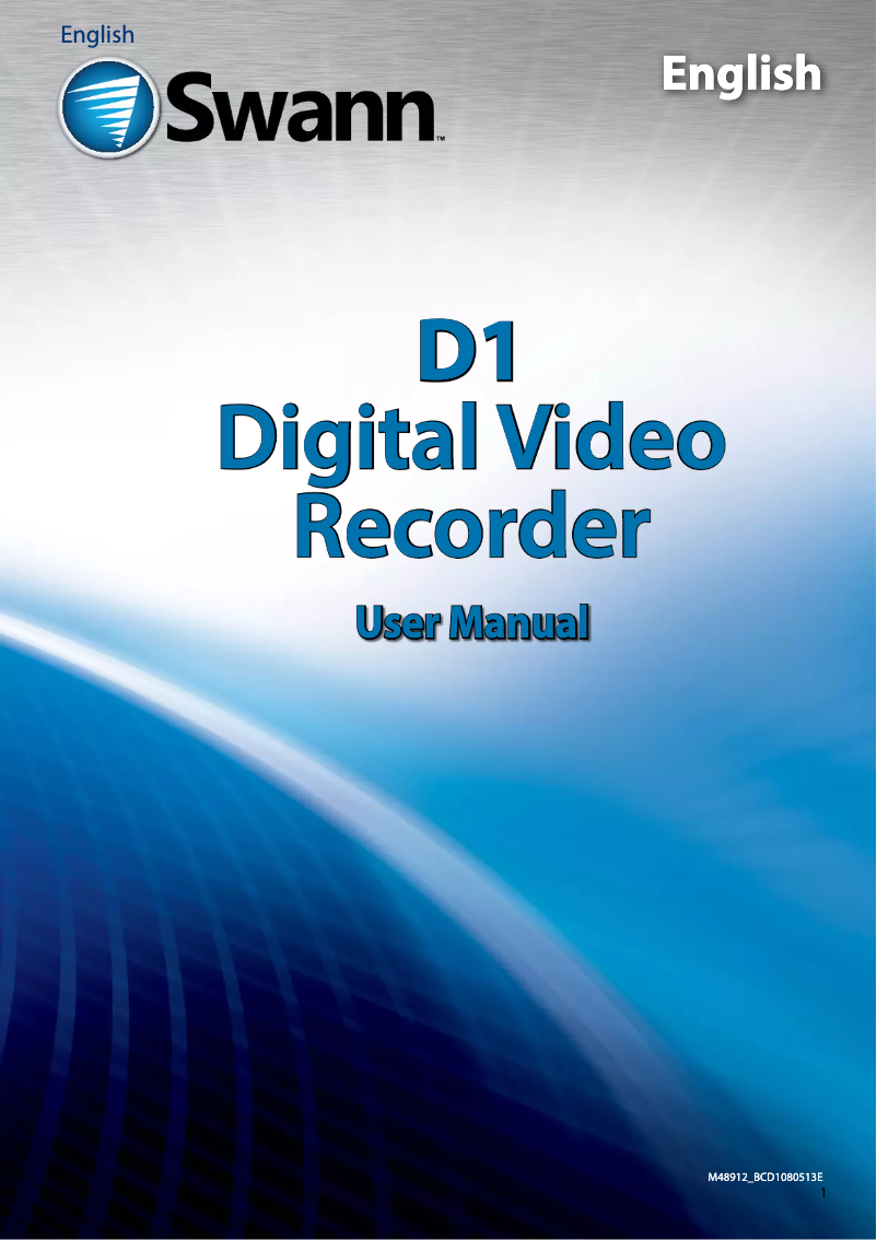 Página nº 1 - Manual de usuario Swann DVR4-1260