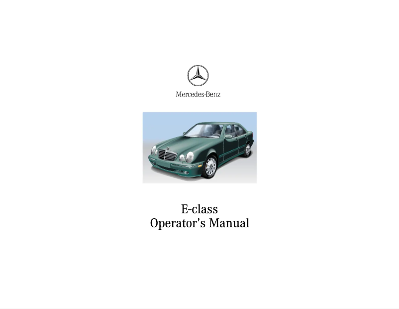 Página 1 del manual Manual de usuario Mercedes-Benz E 55 AMG (2001)