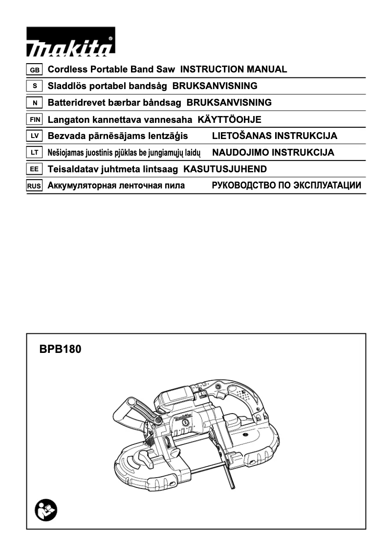 Página 1 del manual Manual de usuario Makita DPB180