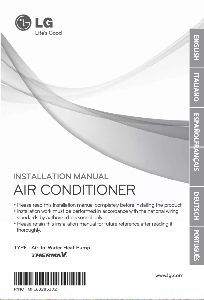 Página 1 del manual Guía de instalación LG HN1639