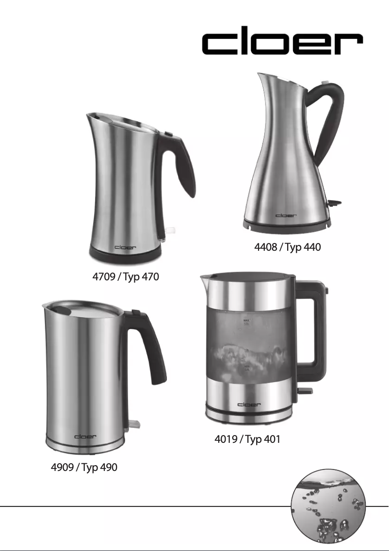 Página 1 del manual Manual de usuario Cloer 4709