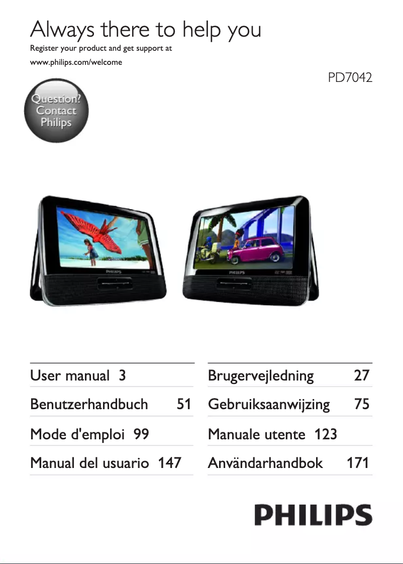 Imagen de la primera página del manual del dispositivo PD7042
