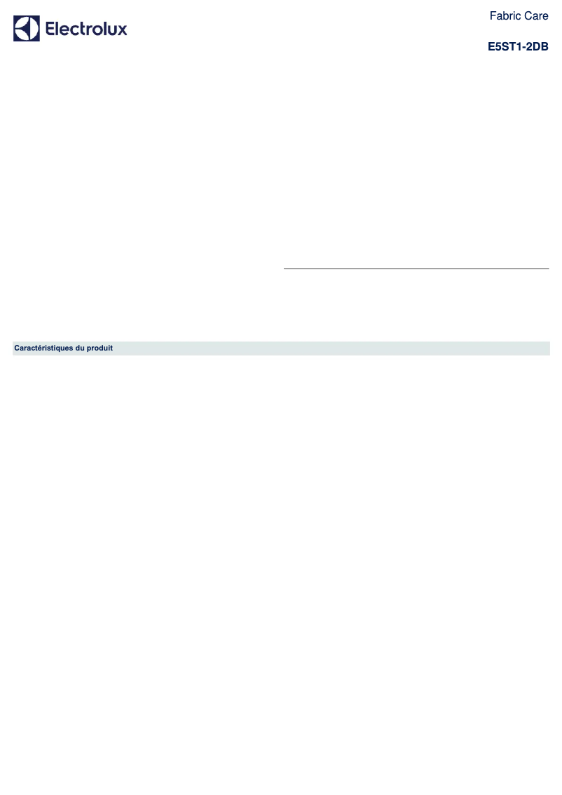 Imagen de la primera página del manual del dispositivo Care 500 E5ST1-2DB