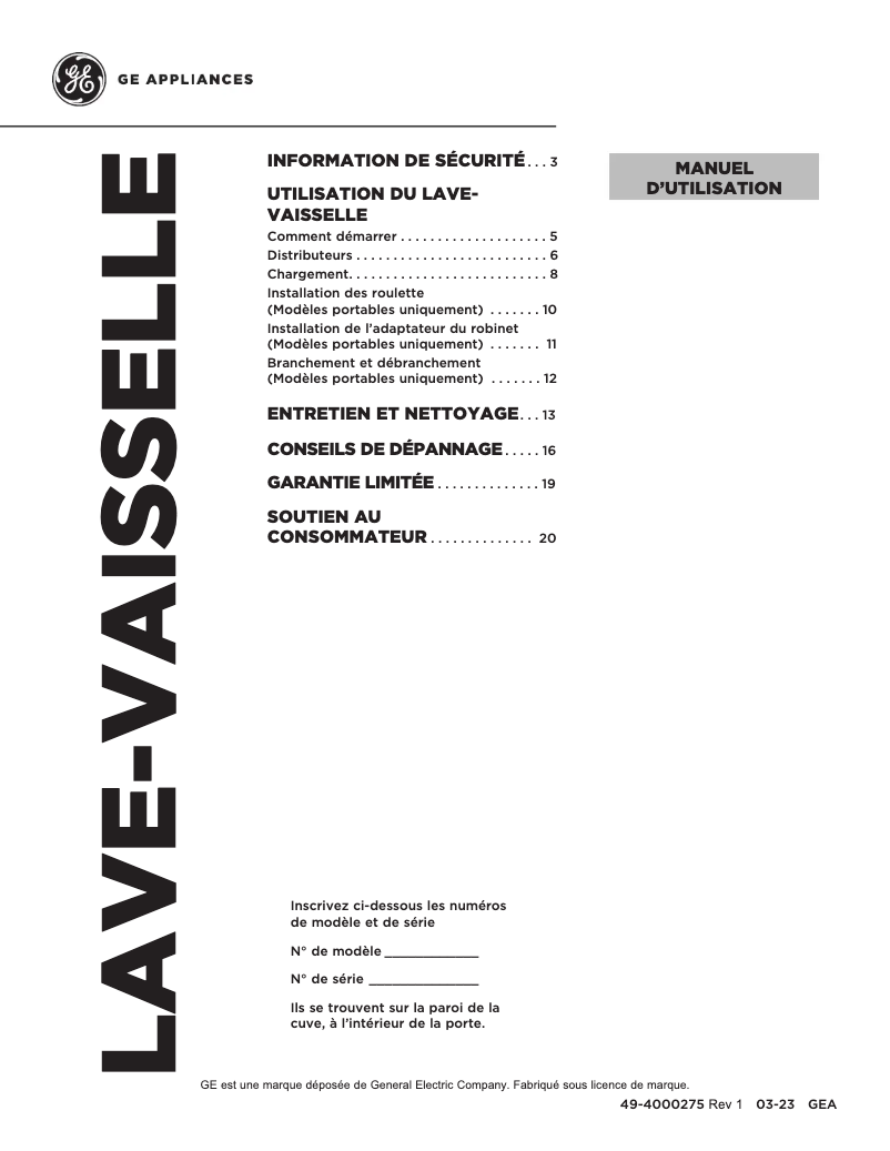 Imagen de la primera página del manual del dispositivo UBT410SGVBB