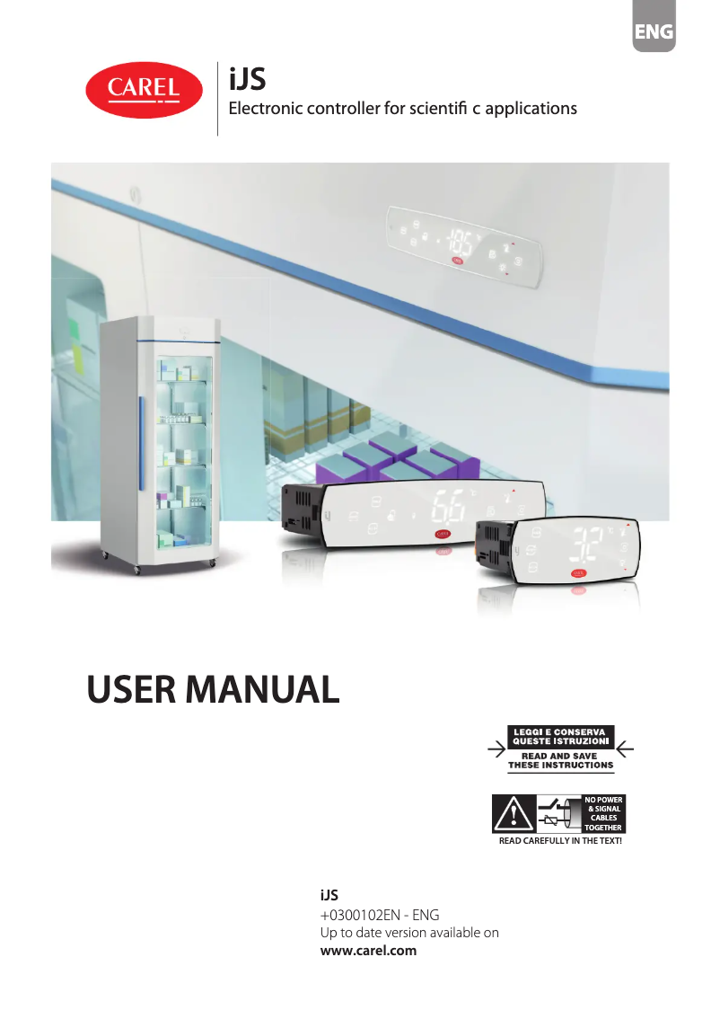 Página 1 del manual Manual de usuario Carel iJS