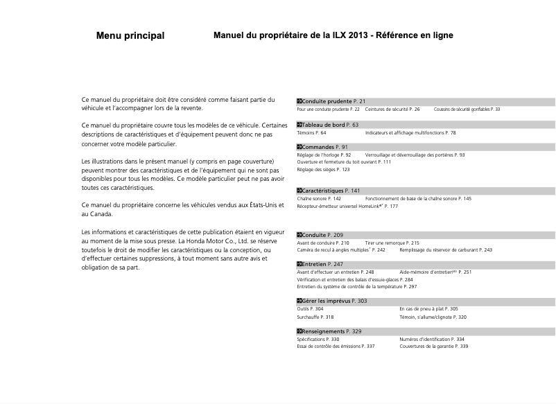 Imagen de la primera página del manual del dispositivo ILX (2013)