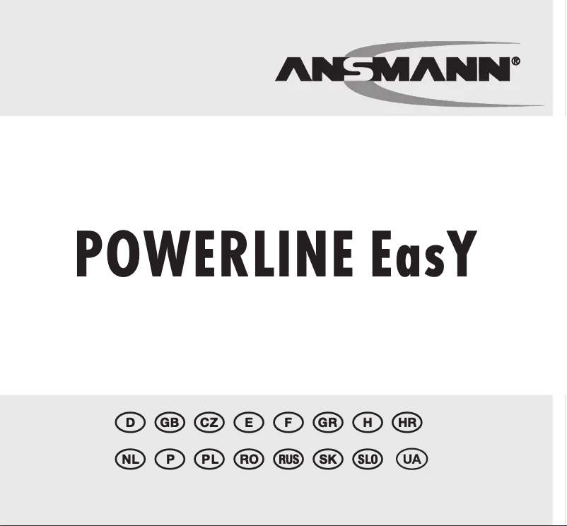Página 1 del manual Manual de usuario Ansmann Powerline Easy
