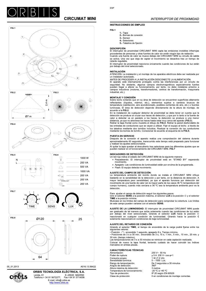 Imagen de la primera página del manual del dispositivo Circumat Mini