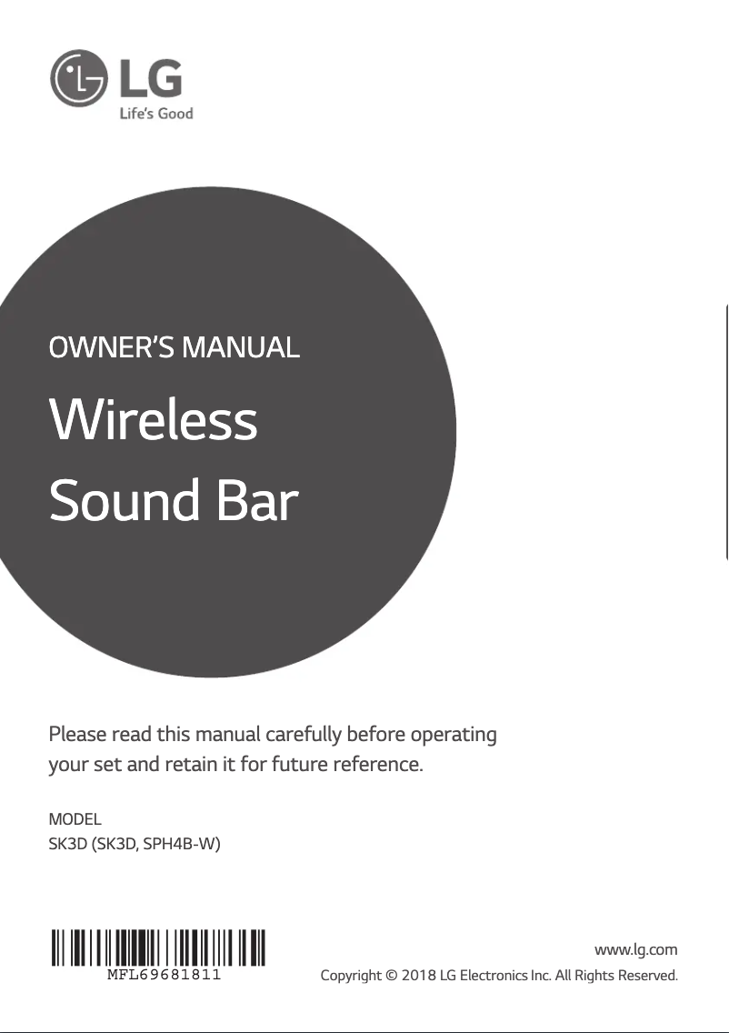 Imagen de la primera página del manual del dispositivo SK3D