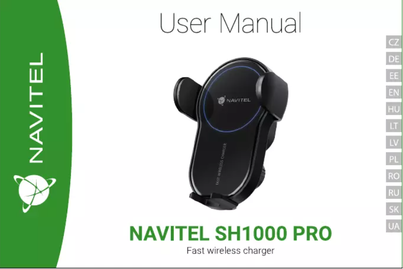 Página 1 del manual Manual de usuario Navitel SH1000 PRO