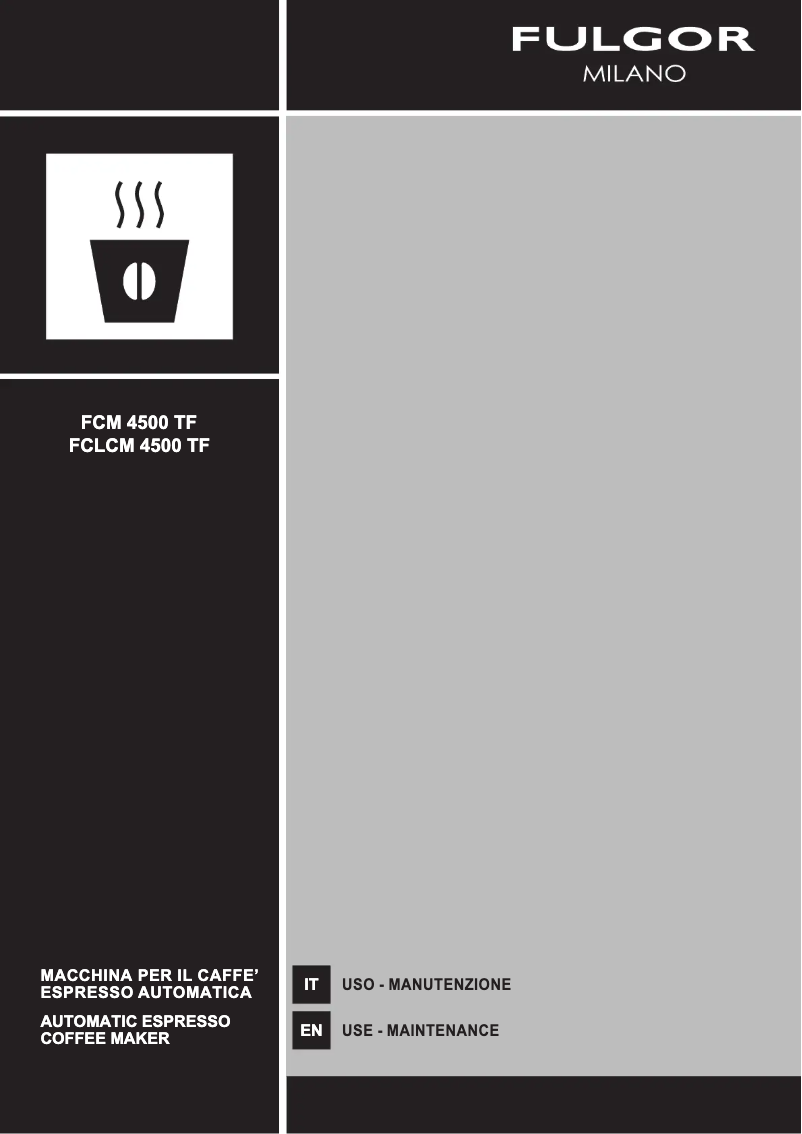 Imagen de la primera página del manual del dispositivo FCLCM 4500 TF BK