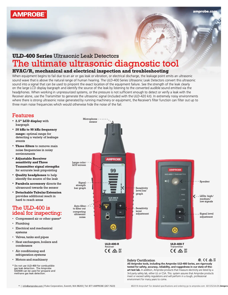 Imagen de la primera página del manual del dispositivo ULD-410
