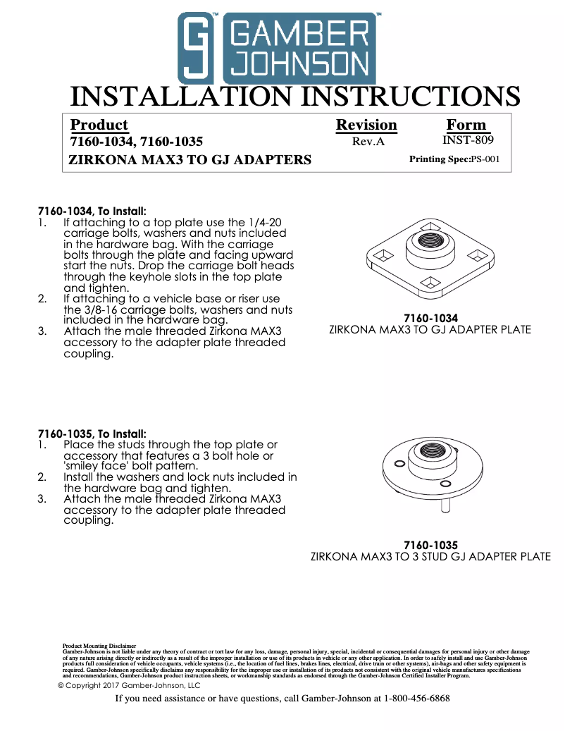 Imagen de la primera página del manual del dispositivo 7160-1034
