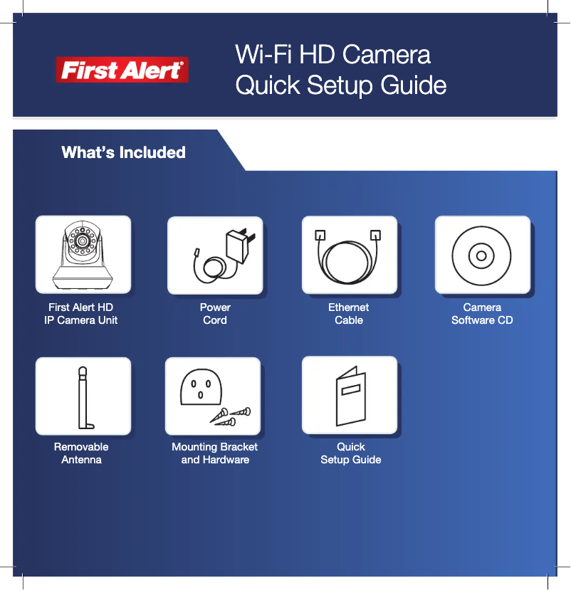 Página 1 del manual Guía de inicio rápido First Alert DWIP-720