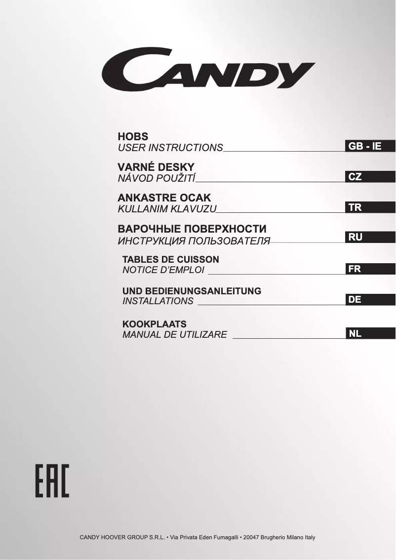 Página 1 del manual Manual de usuario Candy PV640SN/1